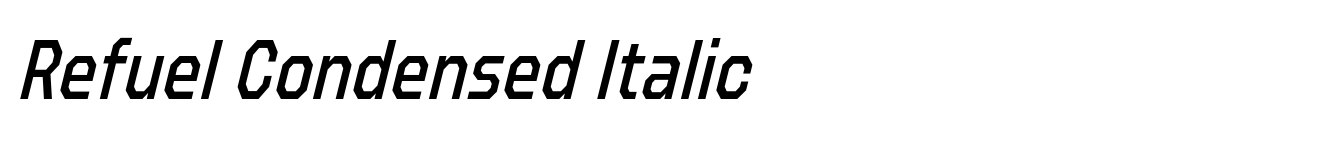 Refuel Condensed Italic